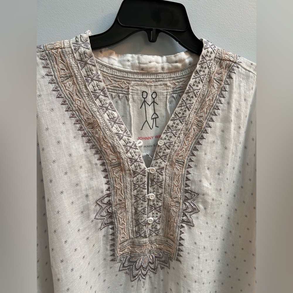 Johnny Was Size L linen top